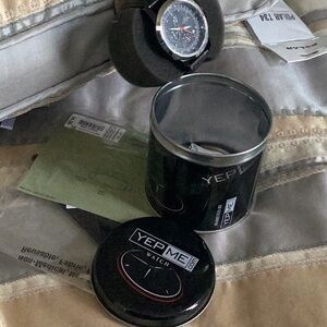 Yepme Mens Chronograph
Watch black leather band in box new